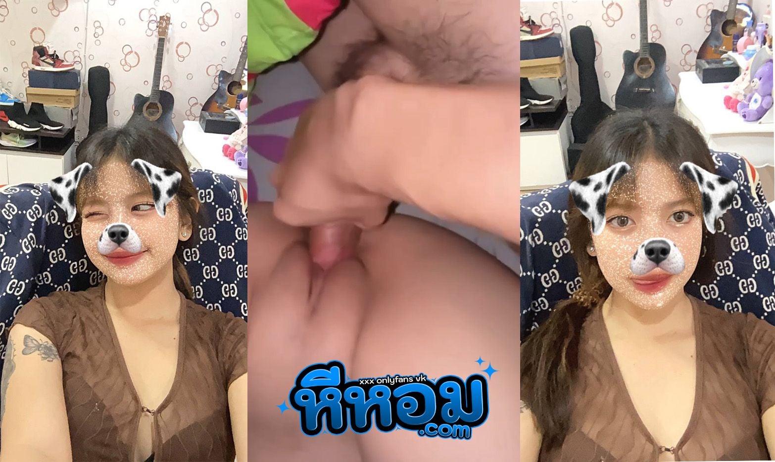 คลิปหลุด ทางบ้าน สาวขี้เงี่ยน ตั้งกล้องช่วยตัวเองเกี่ยวหีเบ็ดโชว เอาควยปลอมแหย่ให้เสียวน้ำแฉะ ก่อนโดนผัวเย็ดกระเด้านมเด้ง เสียวจนน้ำแตกกระจาย